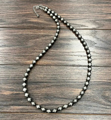 Handmade Oval Navajo Bead Necklace