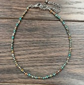 Handmade Round Gemstone Necklace