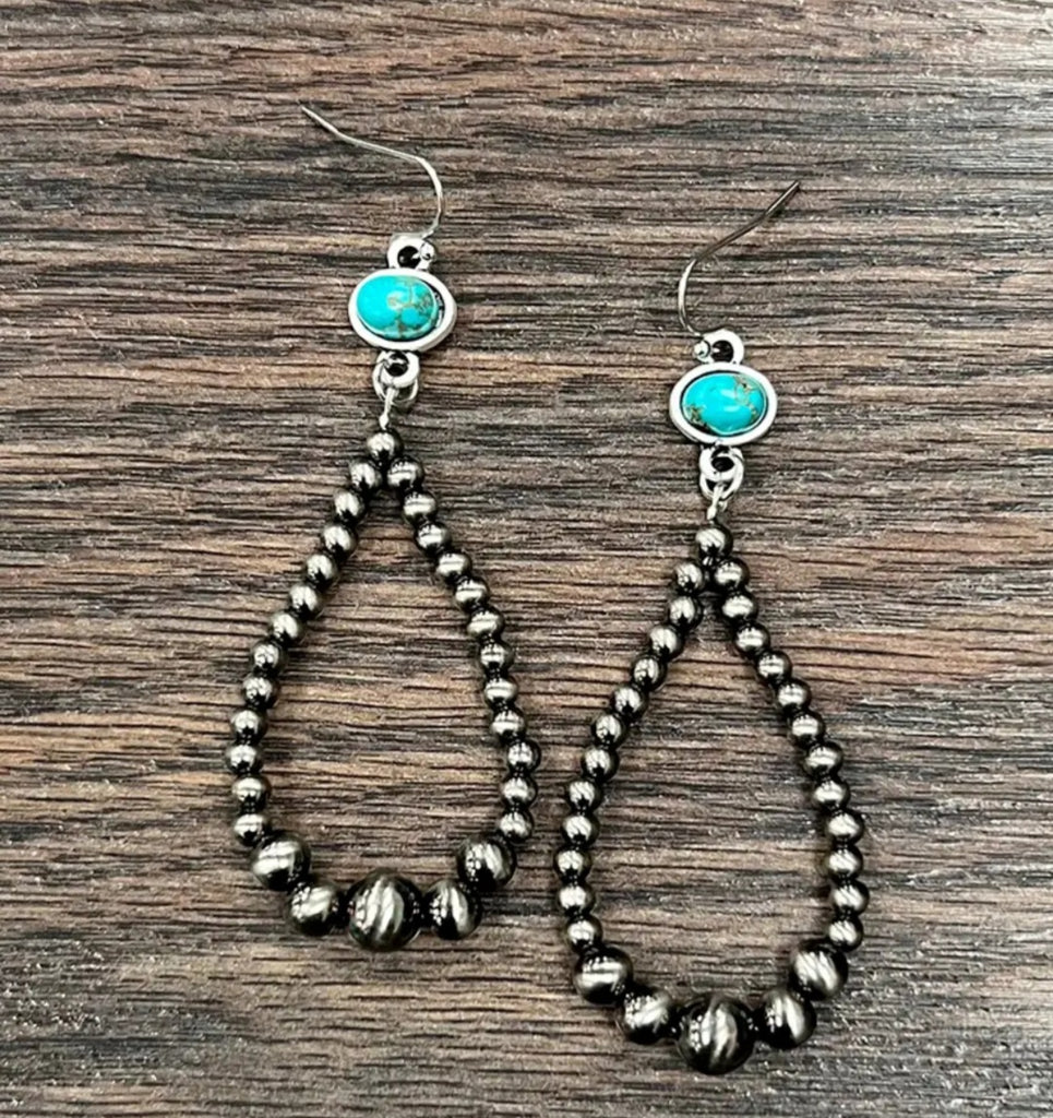 Handmade Polish Navajo Bead Earrings