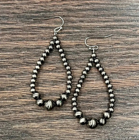 Handmade Polish Navajo Bead Earrings