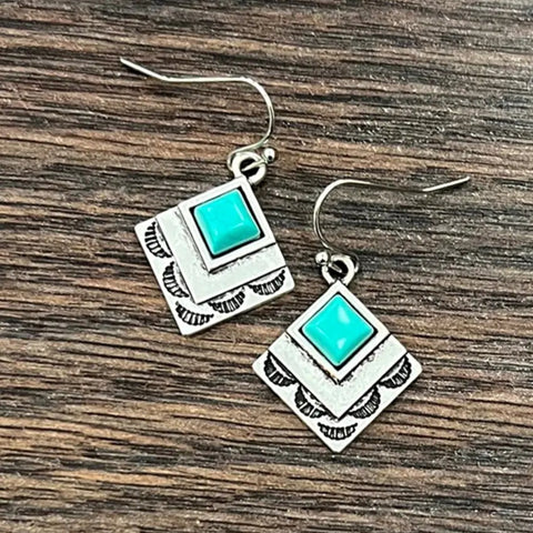 Boho Turquoise Earrings