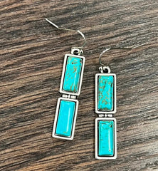 Bar Turquoise Earrings