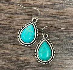 Drop Turquoise Earrings