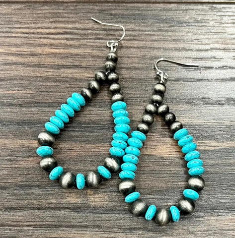 Handmade Navajo Bead Earrings