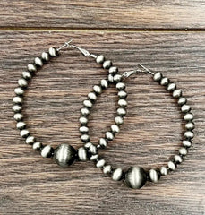 Handmade Navajo Hoop Earrings