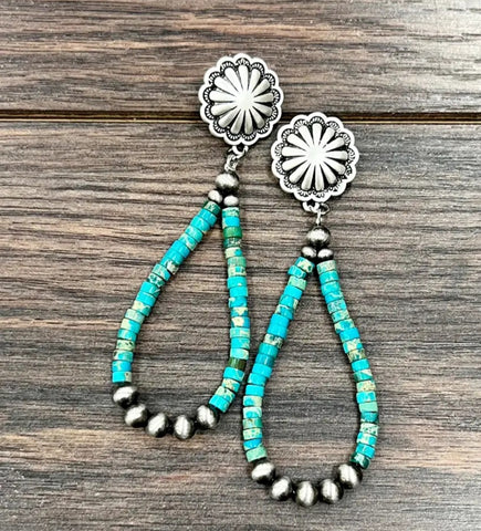 Handmade Gemstone Post Earrings