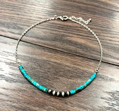 Handmade Navajo Gemstone Necklace