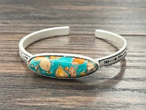 Gemstone Cuff Bracelet