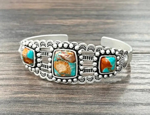 Gemstone Cuff Bracelet
