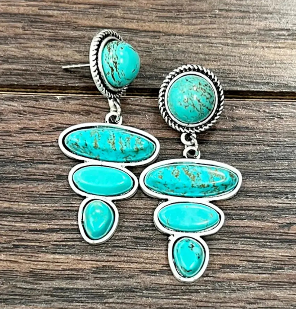 Turquoise Post Earrings