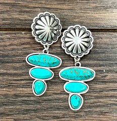 Turquoise Post Earrings