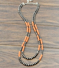 Handmade 29" Navajo Bead Necklace