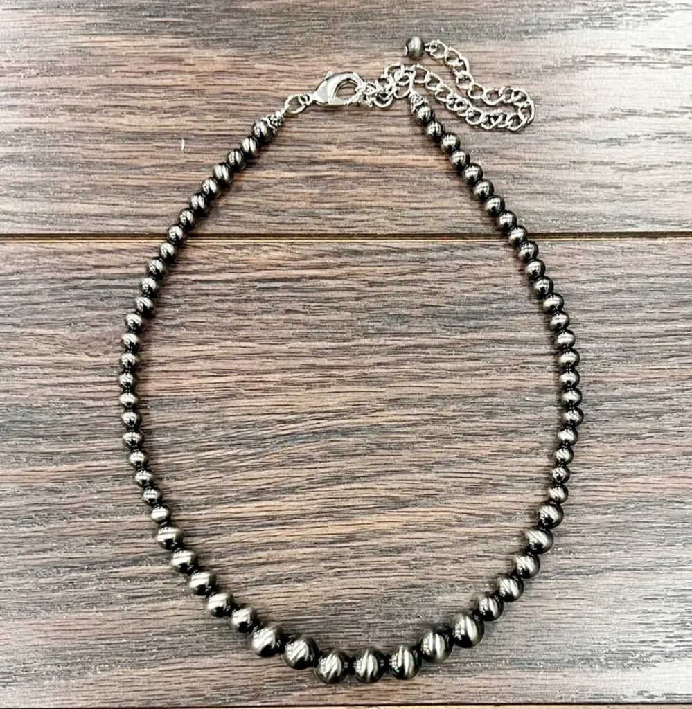 Handmade 16" Polish Navajo Bead Necklace
