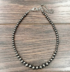 Handmade 16" Polish Navajo Bead Necklace