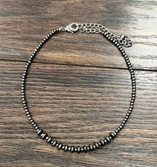 Handmade Rondelle Polish Navajo Bead Necklace