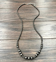 Handmade 34" Polish Navajo Bead Necklace