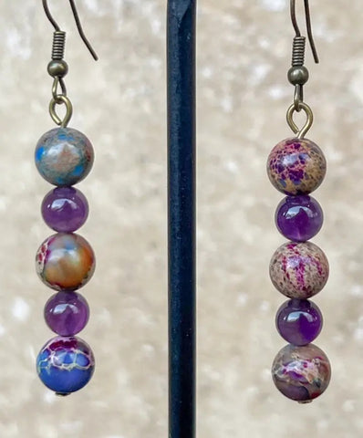 Honor Purple Earrings