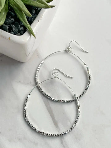 Elvera Silver XL Earrings