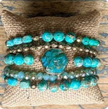 Janet Turquoise Bracelet Stack
