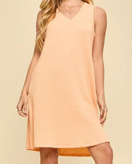 Lightweight V-Neck Tank Dress
