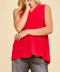 Textured Woven Tank Top