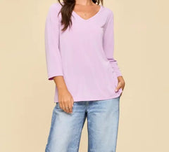 Classic Wrinkle-Free V-Neck Top
