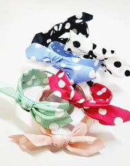 Polka Dot Ribbon Headband