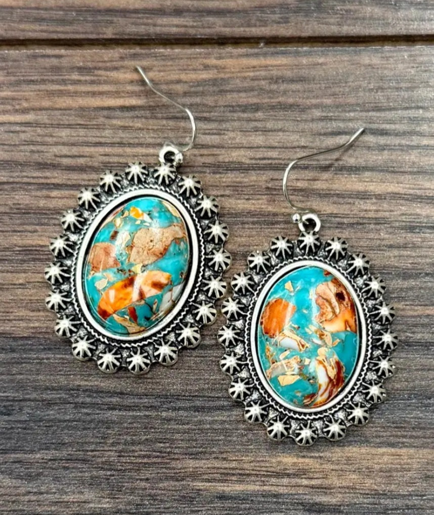 Western Gemstone Earrings