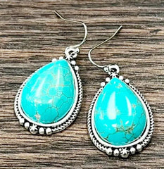 1.2 " Western Turquoise Earrings