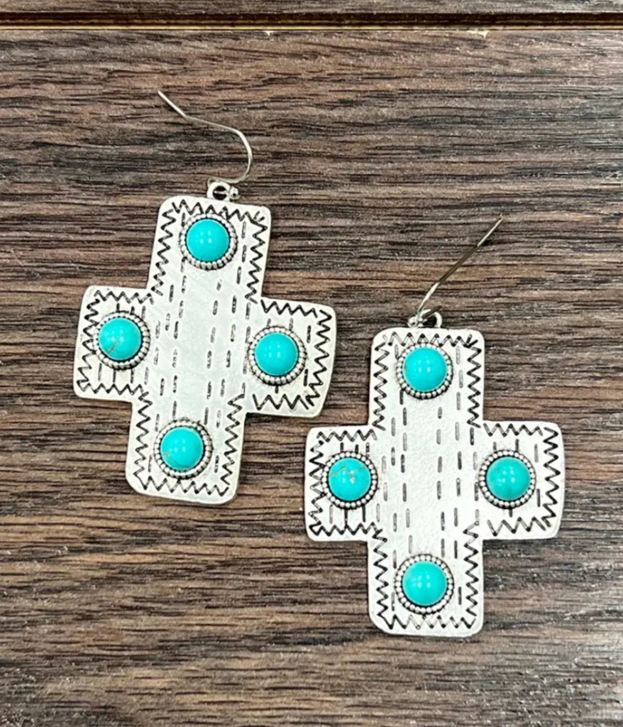 Western Turquoise Earrings