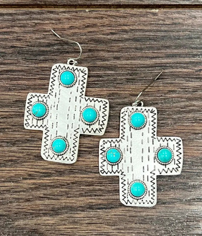 Western Turquoise Earrings