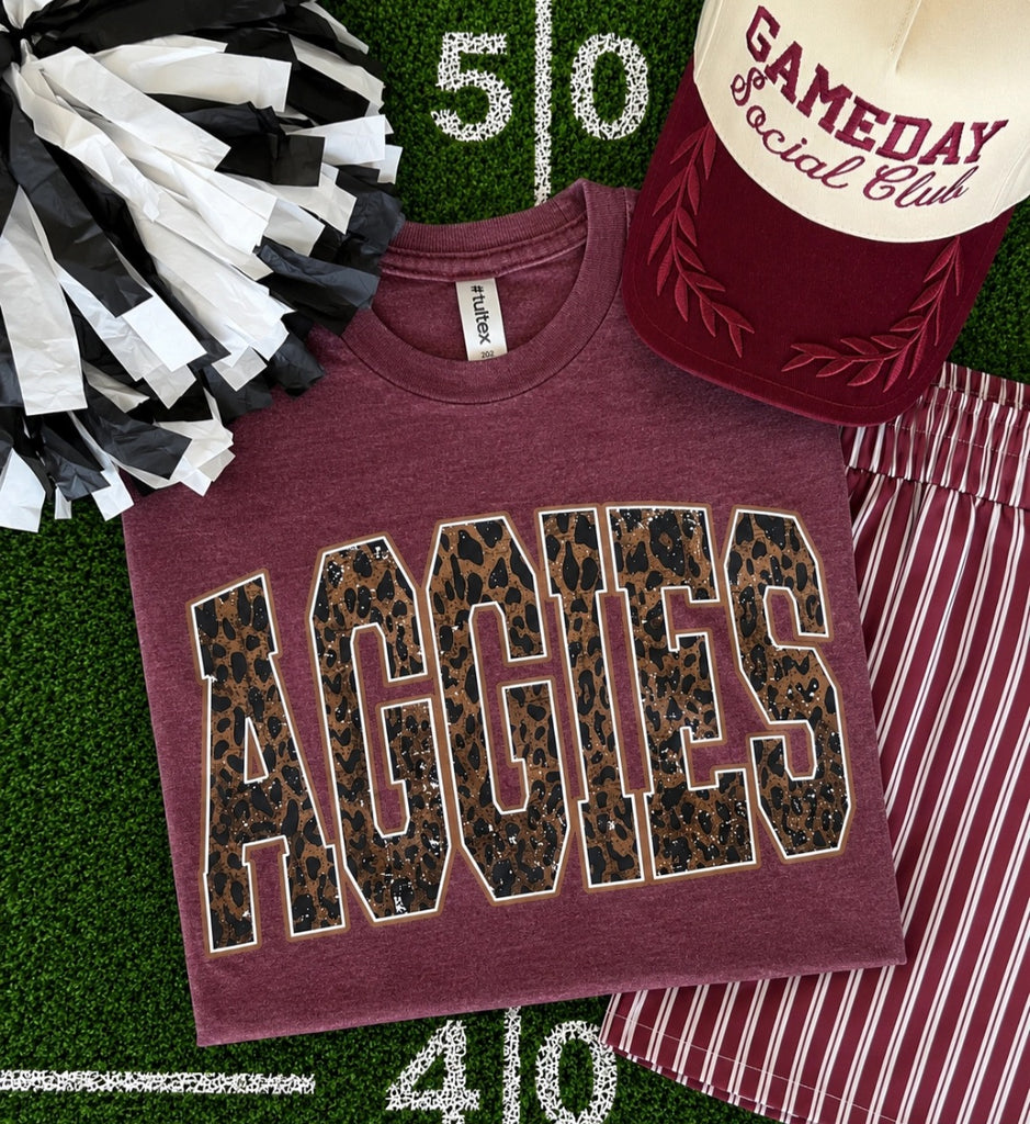 Aggies Leopard Tee