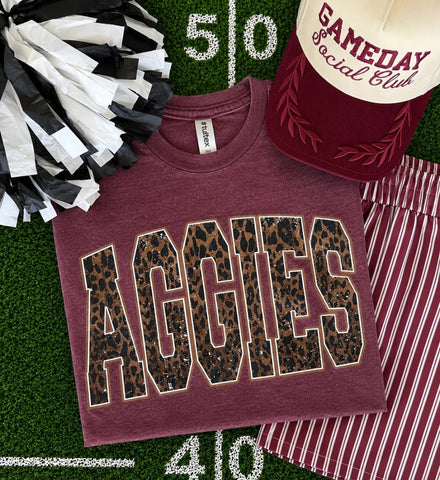 Aggies Leopard Tee