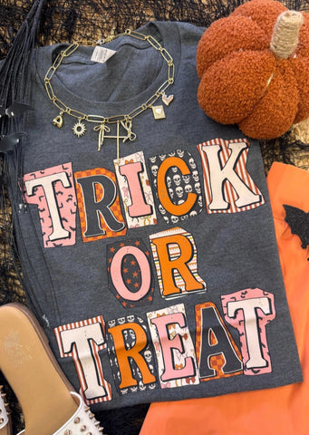 Trick Or Treat Patchwork Tee