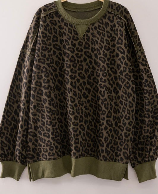 Printed Crew Neck Sweatshirt