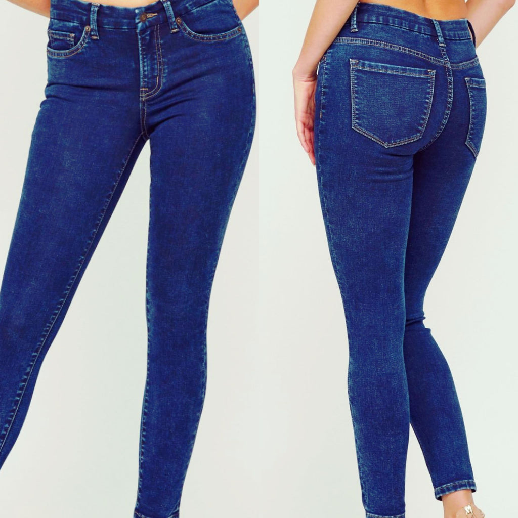 Super Soft Mid-Rise Denim Skinny Jeans