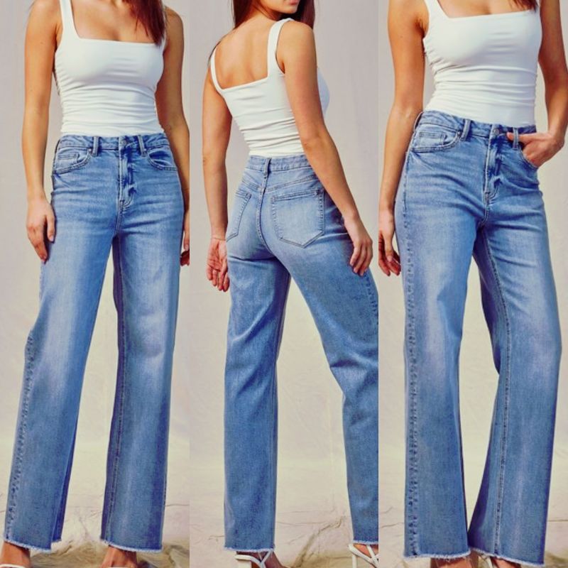 Super High Wide Leg Jeans (Super Soft)