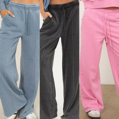 High-Waist Drawstring Pants