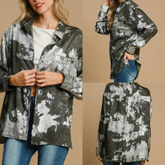 Collared Metallic Shirt