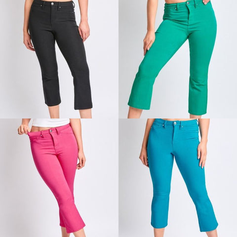 Hyperstretch Cropped Kick Flare Pants