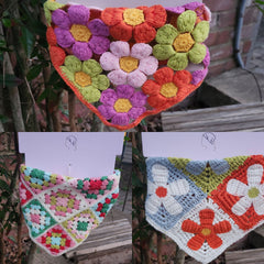 Floral Crochet Hair Bandana