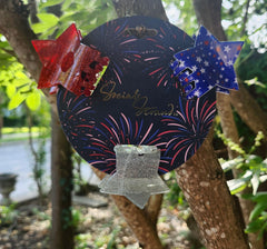 Patriotic Stars Hair Clips
