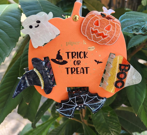 Boo Halloween Hair Clips