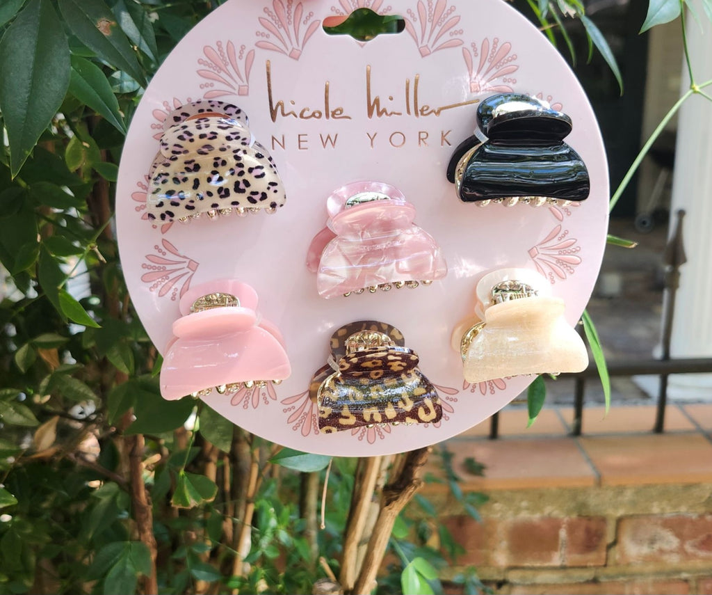 Solid/Animal Print Hair Clips