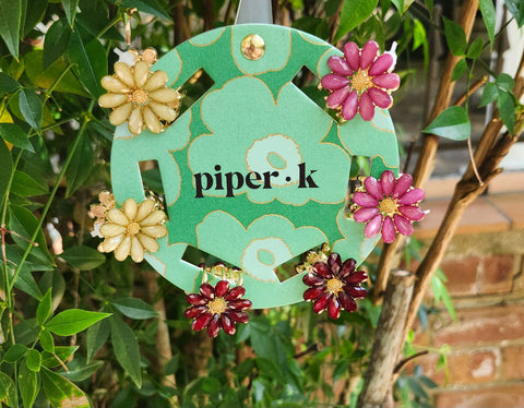 Mini Flower Beaded Hair Clips