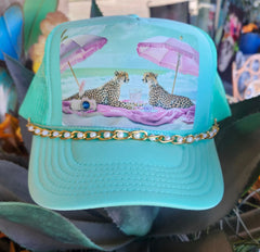 Trucker Hat With Chain