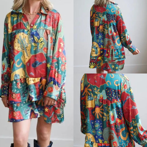 Cowboy Satin Dress