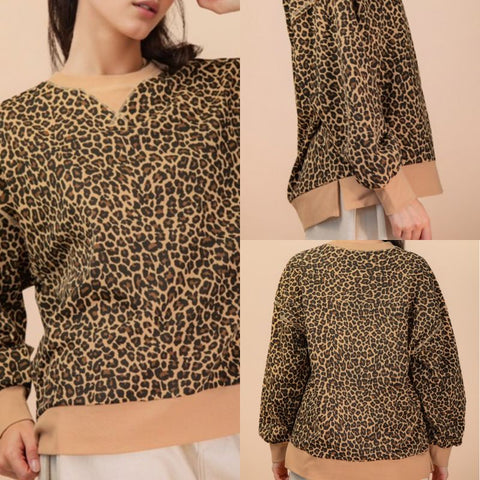 Printed Knit Casual Top