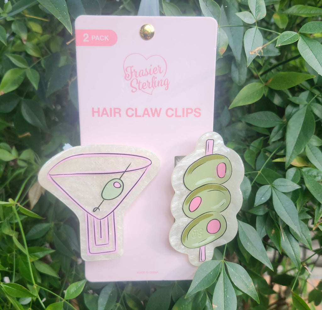 Martini With Olives Hair Clips