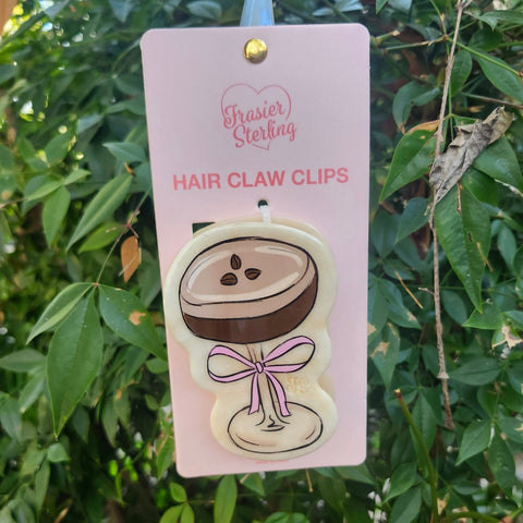 Espresso Martini With Bow Hair Clip